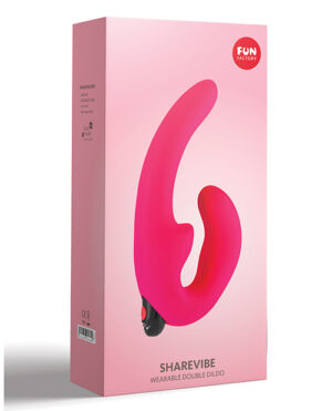 Fun Factory Sharevibe Vibrating Wearable Dildo – Pink Couple's Sex Toys | Buy Online at Pleasure Cartel Online Sex Toy Store