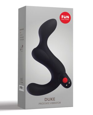 Fun Factory Duke Prostate Massager – Black Anal Sex Toys | Buy Online at Pleasure Cartel Online Sex Toy Store