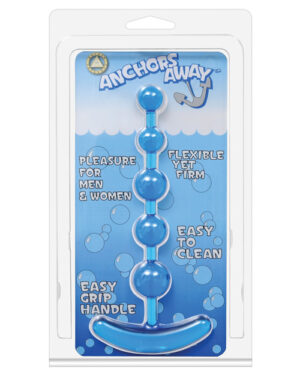 Anchor’s Away Beaded Anal Plug  – Blue Anal Beads & Balls | Buy Online at Pleasure Cartel Online Sex Toy Store