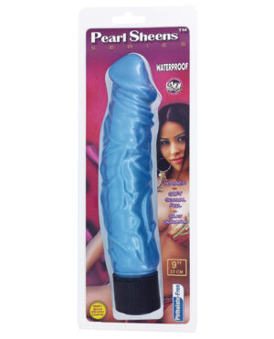 Pearl Sheens 9″ Vibe – Blue Realistic Vibrators | Buy Online at Pleasure Cartel Online Sex Toy Store