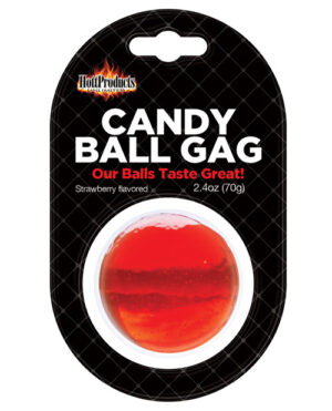 Candy Ball Gag – Strawberry Ball Gags - BDSM Sex Toy Gear | Buy Online at Pleasure Cartel Online Sex Toy Store
