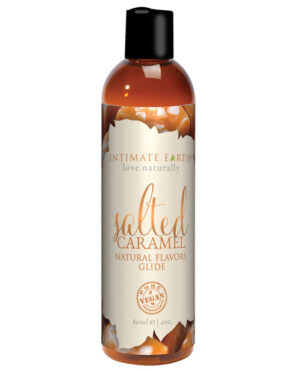 Intimate Earth Natural Flavors Glide – 60 Ml Salted Caramel Flavored Lotions | Buy Online at Pleasure Cartel Online Sex Toy Store