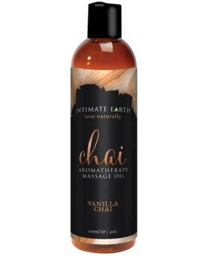 Intimate Earth Chai Massage Oil – 120 Ml Vanilla & Chai Fragranced Lotions | Buy Online at Pleasure Cartel Online Sex Toy Store
