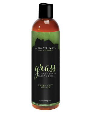 Intimate Earth Massage Oil – 240 Ml Grass Flavored Sex Lube | Buy Online at Pleasure Cartel Online Sex Toy Store