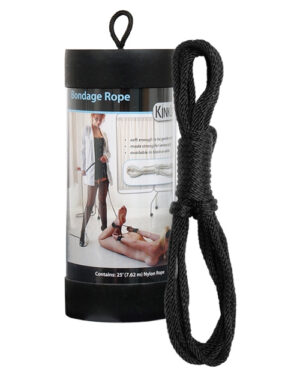 Kinklab 25″ Bondage Rope – Black BDSM & Bondage Toys & Gear | Buy Online at Pleasure Cartel Online Sex Toy Store