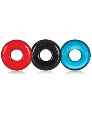 Oxballs Ringer Donut 1 – Multicolored Pack Of 3 Cock Rings | Buy Online at Pleasure Cartel Online Sex Toy Store