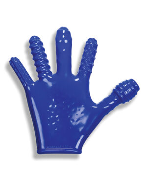 Oxballs Finger Fuck Glove – Police Blue Massage Lotions, Massagers, Massage Tools | Buy Online at Pleasure Cartel Online Sex Toy Store