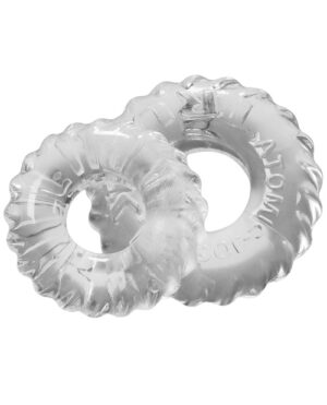 Oxballs Truckt Cock & Ball Ring – Clear Pack Of 2 Cock Rings | Buy Online at Pleasure Cartel Online Sex Toy Store