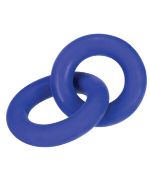 Hunky Junk Duo Linked Cock & Ball Rings – Cobalt Cock Ring & Ball Combos | Buy Online at Pleasure Cartel Online Sex Toy Store