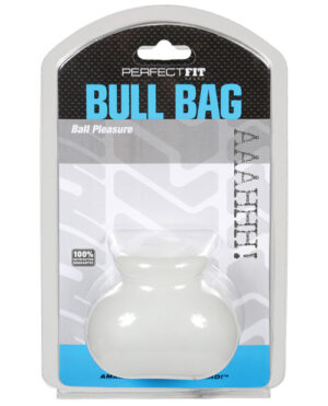 Perfect Fit Bull Bag 3-4″ Ball Stretcher – Clear Cock Ring & Ball Combos | Buy Online at Pleasure Cartel Online Sex Toy Store