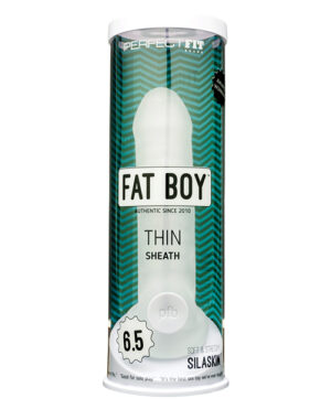 Perfect Fit Fat Boy Thin 6.5″ – Clear Penis Extensions and Enhancements | Buy Online at Pleasure Cartel Online Sex Toy Store