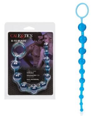 X-10 Beads – Blue Anal Beads & Balls | Buy Online at Pleasure Cartel Online Sex Toy Store