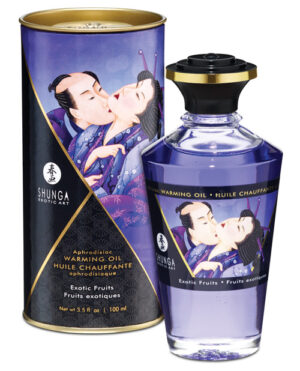 Shunga Warming Oil – 3.5 Oz Exotic Fruits Flavored & Warming | Buy Online at Pleasure Cartel Online Sex Toy Store