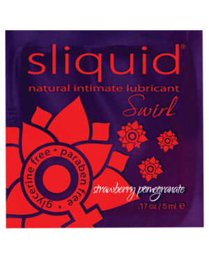 Sliquid Swirl Lubricant Pillow – .17 Oz Strawberry Pomegranate Flavored Sex Lube | Buy Online at Pleasure Cartel Online Sex Toy Store