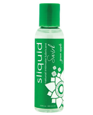 Sliquid Naturals Swirl Lubricant – 2 Oz Green Apple Flavored Sex Lube | Buy Online at Pleasure Cartel Online Sex Toy Store