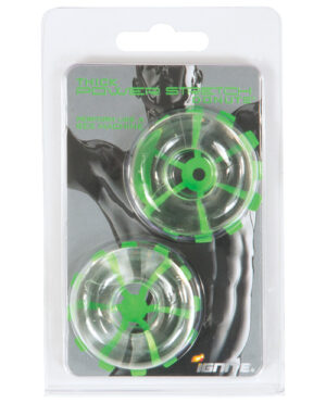Ignite Thick Power Stretch Donuts – Clear Pack Of 2 Cockrings & Lassos | Buy Online at Pleasure Cartel Online Sex Toy Store