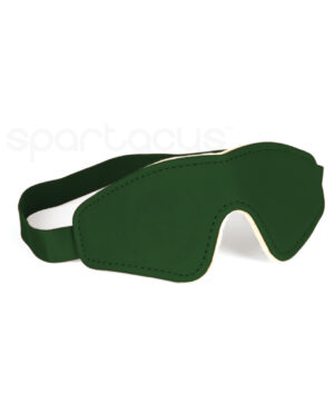 Spartacus Pu Blindfold W-plush Lining – Green BDSM & Bondage Toys & Gear | Buy Online at Pleasure Cartel Online Sex Toy Store