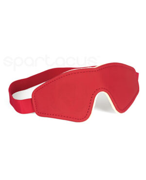 Spartacus Pu Blindfold W-plush Lining – Red BDSM & Bondage Toys & Gear | Buy Online at Pleasure Cartel Online Sex Toy Store