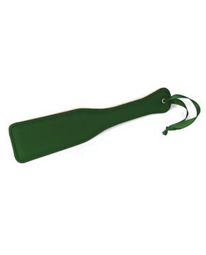 Spartacus Pu Paddle W-reverse Plush – Green BDSM & Bondage Toys & Gear | Buy Online at Pleasure Cartel Online Sex Toy Store
