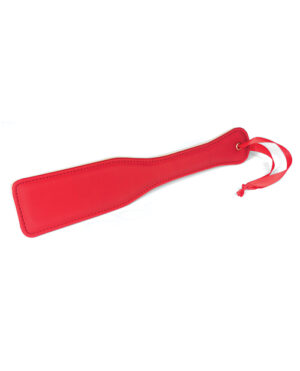 Spartacus Pu Paddle W-reverse Plush – Red BDSM & Bondage Toys & Gear | Buy Online at Pleasure Cartel Online Sex Toy Store