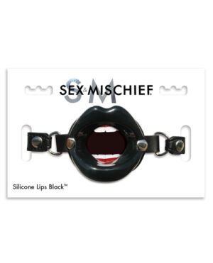 Sex & Mischief Silicone Lips – Black Ball Gags - BDSM Sex Toy Gear | Buy Online at Pleasure Cartel Online Sex Toy Store