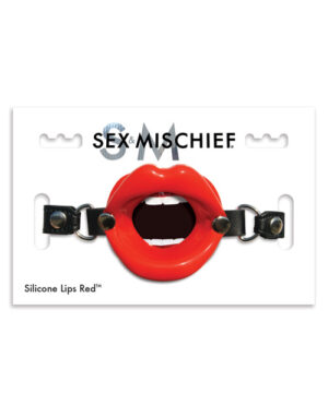 Sex & Mischief Silicone Lips – Red Ball Gags - BDSM Sex Toy Gear | Buy Online at Pleasure Cartel Online Sex Toy Store