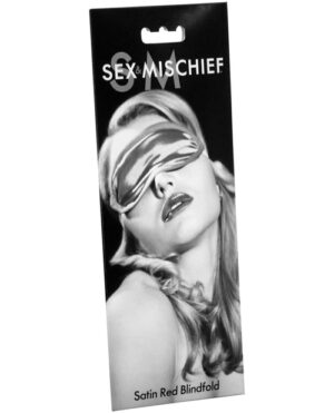 Sex & Mischief Satin Blindfold – Red BDSM & Bondage Toys & Gear | Buy Online at Pleasure Cartel Online Sex Toy Store