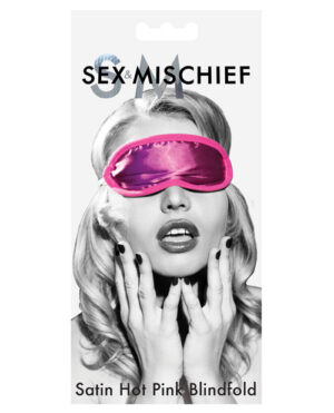 Sex & Mischief Satin Blindfold – Hot Pink BDSM & Bondage Toys & Gear | Buy Online at Pleasure Cartel Online Sex Toy Store