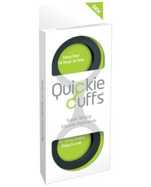 Quickie Cuffs Large – Black BDSM & Bondage Toys & Gear | Buy Online at Pleasure Cartel Online Sex Toy Store