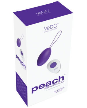 Vedo Peach Rechargeable Egg Vibe – Into You Indigo Bullets & Egg Vibrators | Buy Online at Pleasure Cartel Online Sex Toy Store