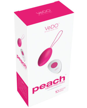 Vedo Peach Rechargeable Egg Vibe – Foxy Pink Bullets & Egg Vibrators | Buy Online at Pleasure Cartel Online Sex Toy Store
