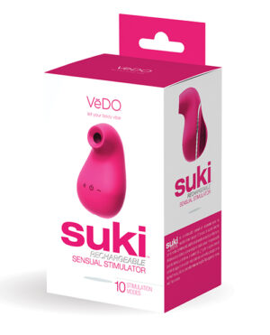 Vedo Suki Rechargeable Vibrating Sucker – Foxy Pink Clit Ticklers - Rechargeable | Buy Online at Pleasure Cartel Online Sex Toy Store