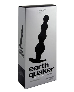 Vedo Earth Quaker Anal Vibe – Just Black Anal Sex Toys | Buy Online at Pleasure Cartel Online Sex Toy Store