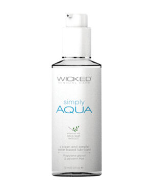Wicked Sensual Care Simply Aqua Water Based Lubricant – 2.3 Oz Sex Lubricants - Lube | Buy Online at Pleasure Cartel Online Sex Toy Store