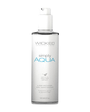 Wicked Sensual Care Simply Aqua Water Based Lubricant – 4 Oz Sex Lubricants - Lube | Buy Online at Pleasure Cartel Online Sex Toy Store