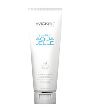 Wicked Sensual Care Simply Aqua Jelle Water Based Lubricant – 4 Oz Sex Lubricants - Lube | Buy Online at Pleasure Cartel Online Sex Toy Store