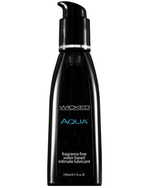 Wicked Sensual Care Aqua Water Based Lubricant – 8.5 Oz Fragrance Free Sex Lubricants - Lube | Buy Online at Pleasure Cartel Online Sex Toy Store