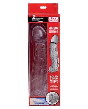 Size Matters 2″ Extender Sleeve – Clear Penis Extensions and Enhancements | Buy Online at Pleasure Cartel Online Sex Toy Store