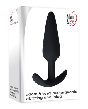 Adam & Eve’s Rechargeable Vibrating Anal Plug – Black Anal Sex Toys | Buy Online at Pleasure Cartel Online Sex Toy Store