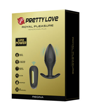 Pretty Love Regina Royal Pleasure Butt Plug – Black-gold Anal Sex Toys | Buy Online at Pleasure Cartel Online Sex Toy Store
