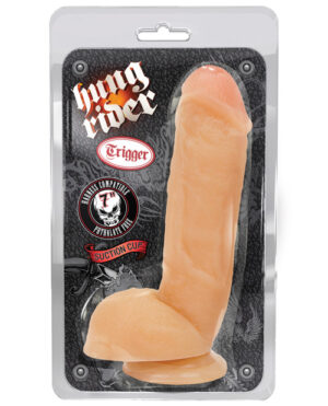 Blush Hung Rider Trigger 7″ Dildo W-suction Cup – Flesh Blush Sex Toys | Buy Online at Pleasure Cartel Online Sex Toy Store