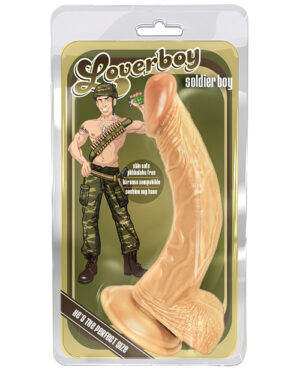 Blush Loverboy The Soldier Boy W-suction Cup – Flesh Blush Loverboy Dildos | Buy Online at Pleasure Cartel Online Sex Toy Store