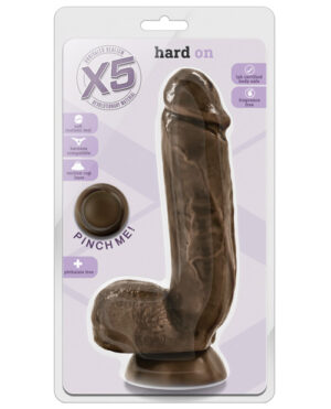 Blush X5 Hard On Dong – Brown Blush Sex Toys | Buy Online at Pleasure Cartel Online Sex Toy Store