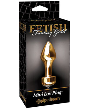 Fetish Fantasy Gold Mini Luv Plug – Gold Anal Sex Toys | Buy Online at Pleasure Cartel Online Sex Toy Store