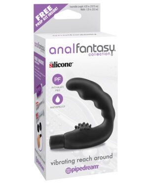 Anal Fantasy Collection Vibrating Reach Around – Black Anal Sex Toys | Buy Online at Pleasure Cartel Online Sex Toy Store