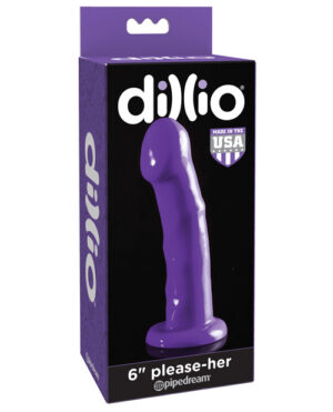 Dillio 6″ Please Her – Purple Dildos | Buy Online at Pleasure Cartel Online Sex Toy Store