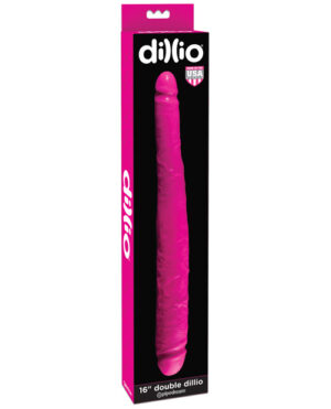 Dillio 16″ Double Dillio – Pink Dildos & Dongs | Buy Online at Pleasure Cartel Online Sex Toy Store