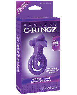 Fantasy C-ringz Lovely Licks Couples Ring  – Purple Penis Growth & Enhancement | Buy Online at Pleasure Cartel Online Sex Toy Store