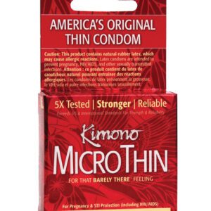 Kimono Micro Thin Condoms - Box of 3