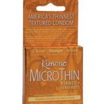 Kimono Textured Ribbed+Sensi Dots Condoms - Box of 3